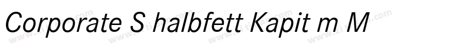 Corporate S halbfett Kapit m Medziff字体转换